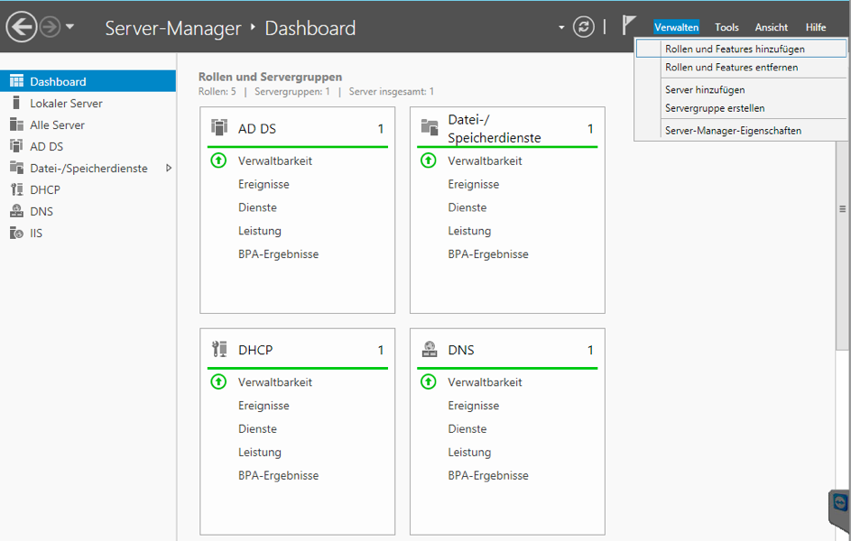 Start Server-Migration