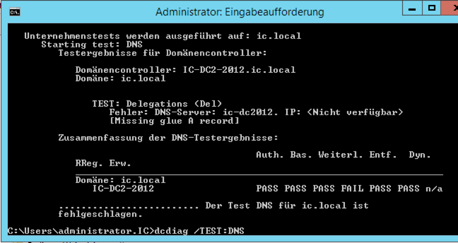 Überprüfung DNS